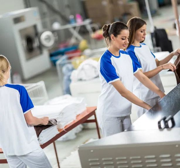 Laundry Workers working