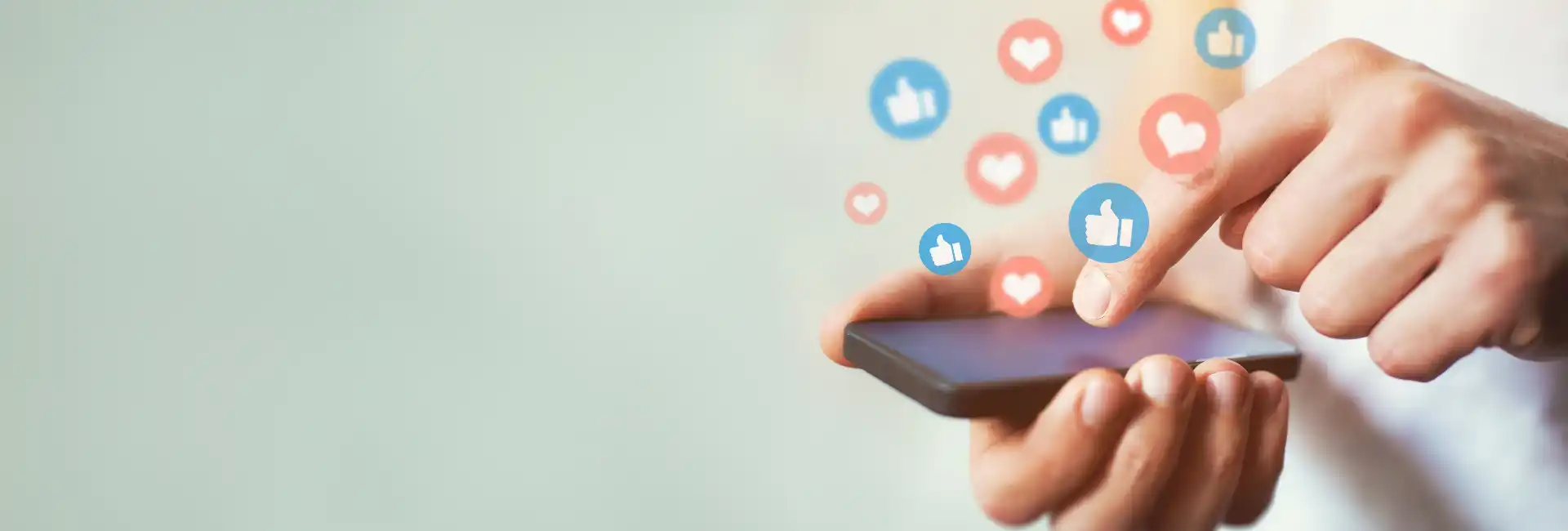 Giving Likes On Phone 1920X650